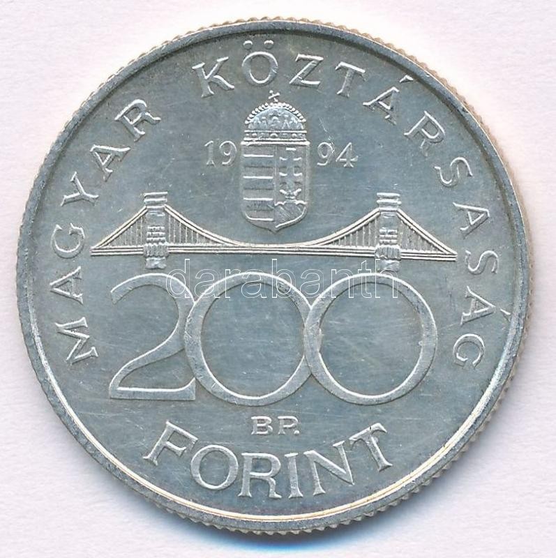 1994. 200Ft &quot;Deák&quot;, 1994. 200 Forints &quot;Deák&quot;