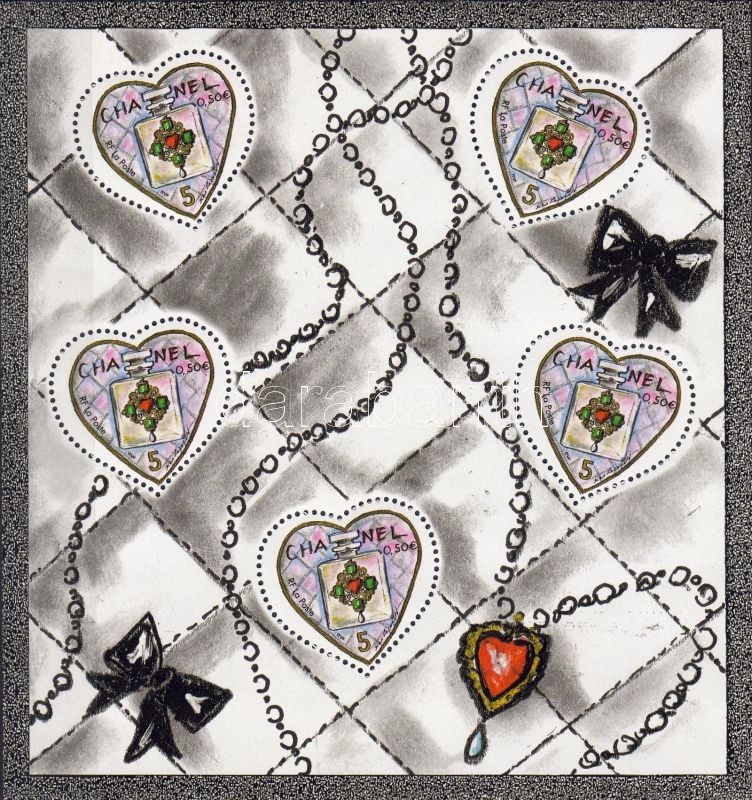 Valentin-napi üdvözlőbélyegek kisív, Valentin Day Greeting stamps minisheet