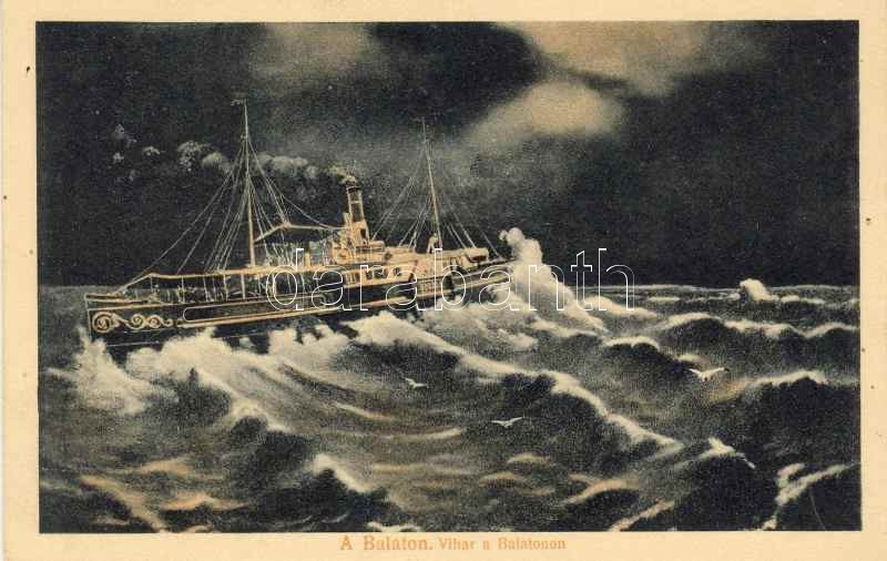 Balaton, vihar, SS Baross