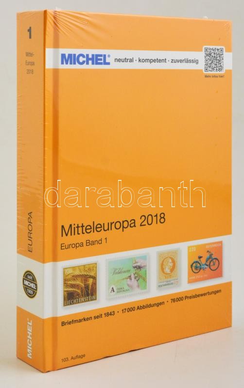 MICHEL Mitteleuropa-Katalog 2018 (EK 1), MICHEL Közép-Európa 2018 103. kiadás, MICHEL Mitteleuropa-Katalog 2018 (EK 1)