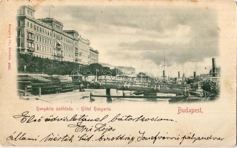1899 Budapest V. Hungária szálloda