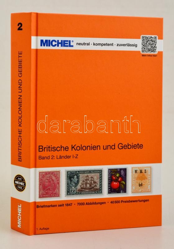 MICHEL Britische Kolonien und Gebiete, Band 2: L-Z, Michel brit gyarmatok és területek 1. kiadás L-Z, MICHEL Britische Kolonien und Gebiete, Band 2: L-Z