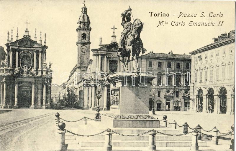 Torino, Piazza S. Carlo, Monumento a Emanuele Filiberto / square, monument