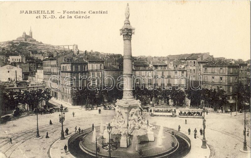 Marseille, Fontaine Cantini / fountain, tram