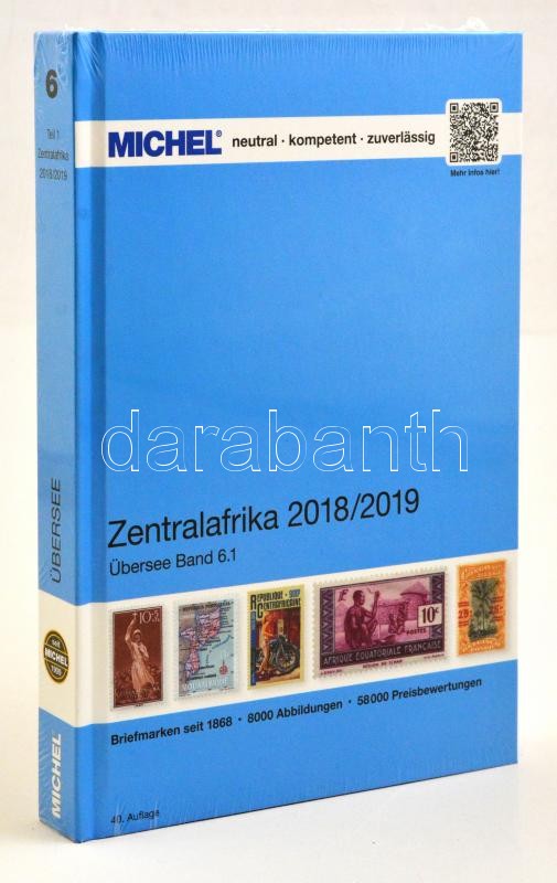 MICHEL Zentralafrika-Katalog 2018/2019 - Band 6.1, Michel Közép-Afrika katalógus 2018/2019 40. kiadás, MICHEL Zentralafrika-Katalog 2018/2019 - Band 6.1