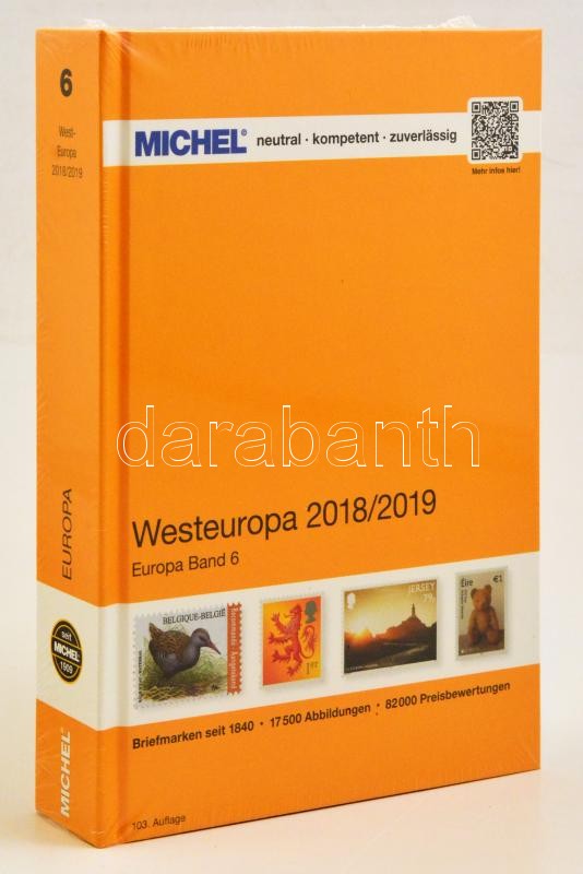 Michel Nyugat-Európa katalógus 2018/2019 103. kiadás, MICHEL Westeuropa-Katalog 2018/2019 - Band 6, MICHEL Westeuropa-Katalog 2018/2019 - Band 6