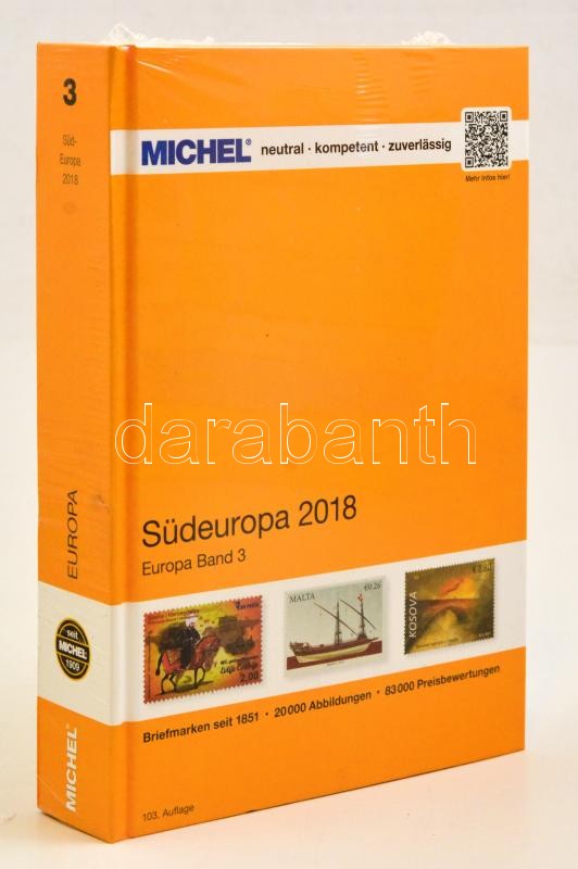 MICHEL Südeuropa-Katalog 2018 - Band 3, Michel Dél-Európa katalógus 2018/2019 103. kiadás, MICHEL Südeuropa-Katalog 2018 - Band 3