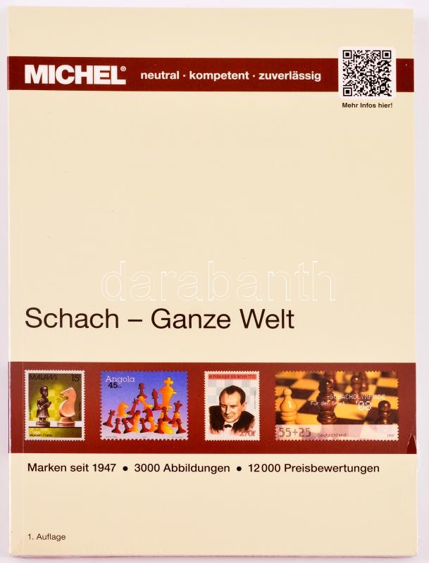 MICHEL Schach-Ganze Welt katalog, Michel Sakk motívum katalógus, MICHEL Schach-Ganze Welt katalog