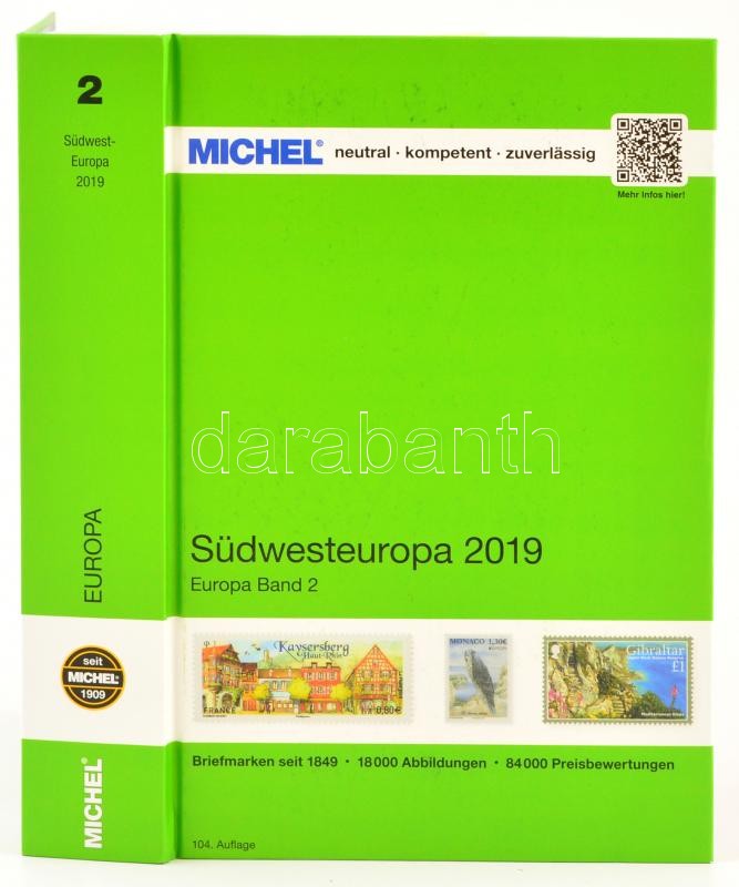 MICHEL Südwesteuropa-Katalog 2019 - Band 2, Michel Délnyugat-Európa 2019/2020 Band 2, MICHEL Südwesteuropa-Katalog 2019 - Band 2