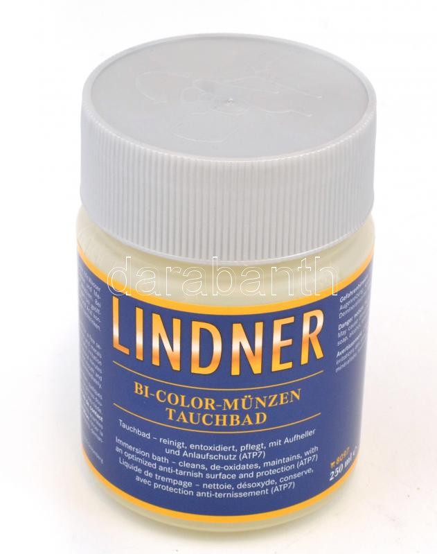 LINDNER MÜNZ-TAUCHBAD BI-COLOR Z.B. FÜR 2 EURO-MÜNZEN, 250 ML, Lindner tisztító folyadék 250 ml 8097