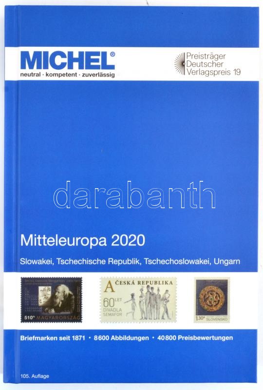 MICHEL Mitteleuropa 2020 (E2), Michel Közép-Európa katalógus 2020 (E2)
6081-2-2020, MICHEL Mitteleuropa 2020 (E2)