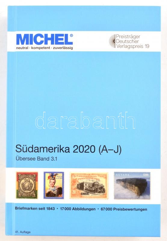 Michel Dél-Amerika 2020 1 A-J, MICHEL Übersee-Katalog 3/1: Südamerika Band 1 A-J 2020 (ÜK 3.1)