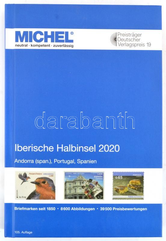MICHEL Iberische Halbinsel 2020 (E 4), Michel Ibériai-Félsziget katalógus 2020 (E4)
6082-2-2020, MICHEL Iberische Halbinsel 2020 (E 4)