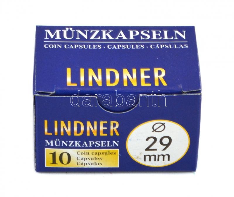 Lindner érmekapszula 29mm - 10 darabos 2250029P, Coin capsules 29 mm - pack of 10, Lindner Münzenkapseln 24mm - 10-er Pack