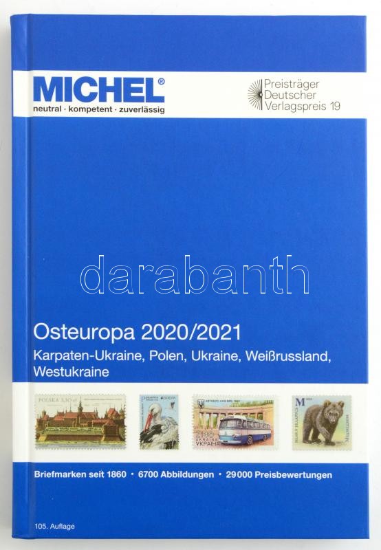 MICHEL Osteuropa-Katalog 2020/2021 (E 15), Michel Kelet-Európa Kárpát-Ukrajna, Ukrajna, Lengyelország, Fehéroroszország, Nyugat-Ukrajna, MICHEL Osteuropa-Katalog 2020/2021 (E 15) 6087-1-2020