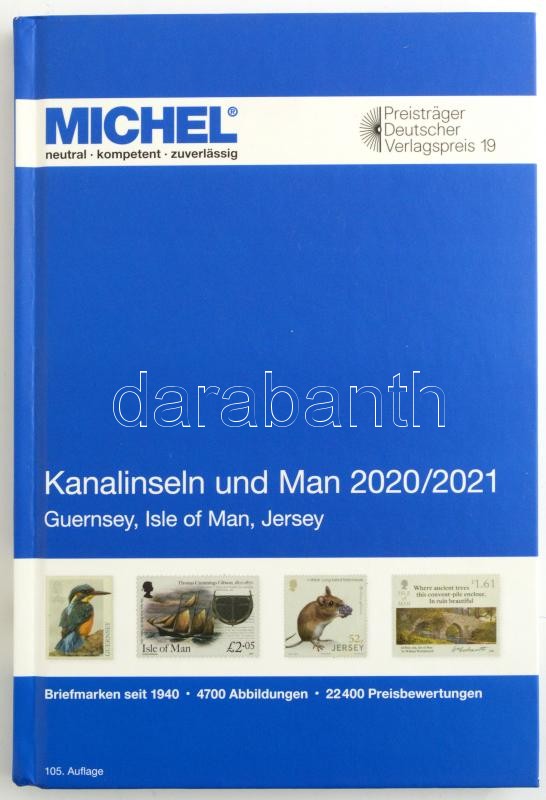 MICHEL Kanalinseln und Man-Katalog 2020/2021 (E 14) GB - Guernsey, GB - Isle of Man, GB - Jersey., MICHEL Csatorna-Szigetek GB - Guernsey, GB - Isle of Man, GB - Jersey.
2020/2021 (E 14) 
6086-3-2020, MICHEL Kanalinseln und Man-Katalog 2020/2021 (E 14) GB - Guernsey, GB - Isle of Man, GB - Jersey.