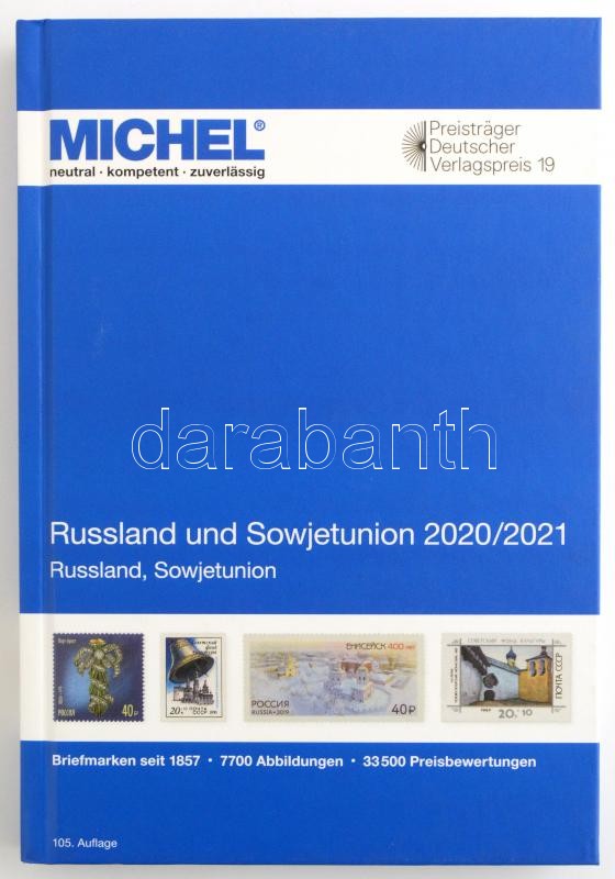 MICHEL Oroszország és Szovjetunió katalógus 2020/2021 (E 16) 
 6087-2-2020, MICHEL Russland und Sowjetunion-Katalog 2020/2021 (E 16), MICHEL Russland und Sowjetunion-Katalog 2020/2021 (E 16)