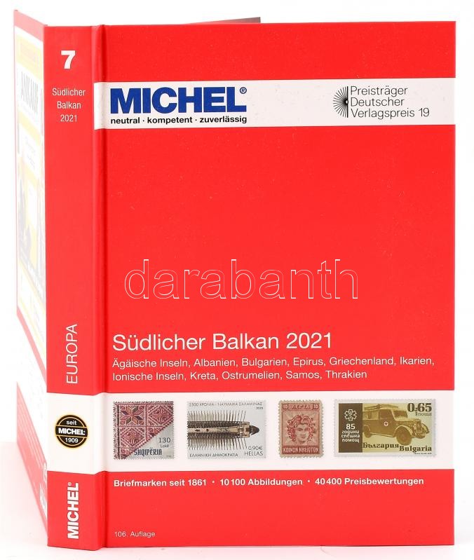 Michel Dél-Balkán katalógus 2021 (E7) 6084-1-2021, MICHEL Südlicher Balkan-Katalog 2021 (E 7), MICHEL Südlicher Balkan-Katalog 2021 (E 7)