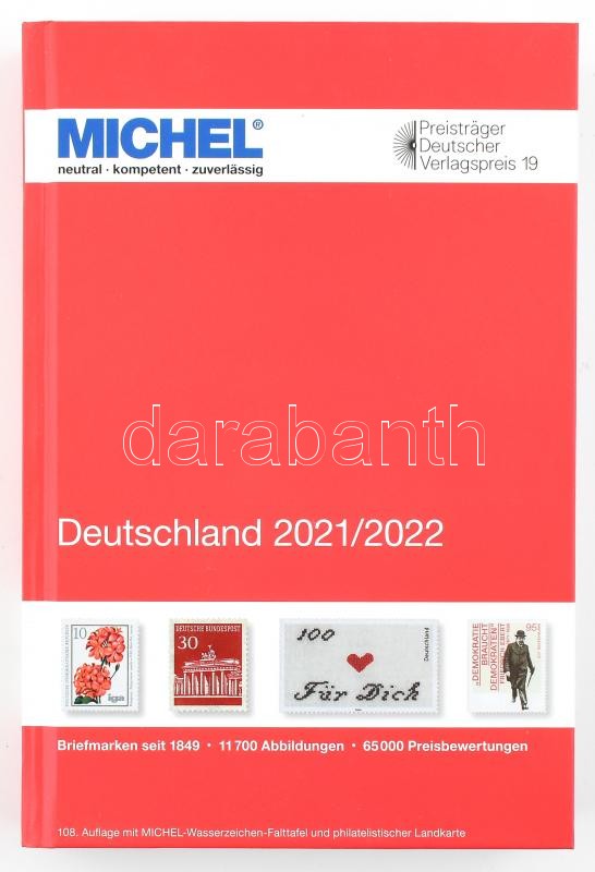 MICHEL Deutschland-Katalog 2021/2022, MICHEL Németország 2021/2022 6002-2021, MICHEL Deutschland-Katalog 2021/2022