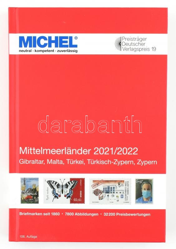 MICHEL Mediterrán országok katalógusa 2021/2022 (E 9) 6084-3-2021, MICHEL Mittelmeerländer-Katalog 2021/2022 (E 9), MICHEL Mittelmeerländer-Katalog 2021/2022 (E 9)