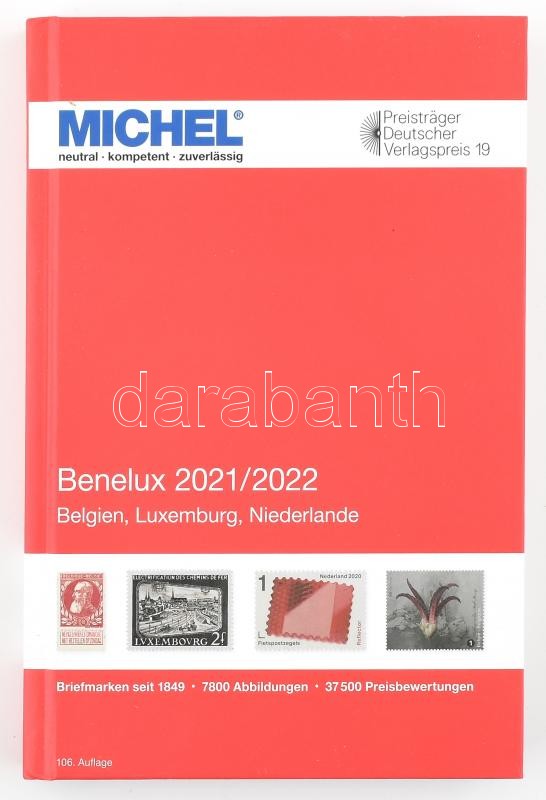 MICHEL Benelux-Katalog 2021/2022 (E 12), MICHEL Benelux katalógus 2021/2022 (E 12) 6086-1-2021, MICHEL Benelux-Katalog 2021/2022 (E 12)