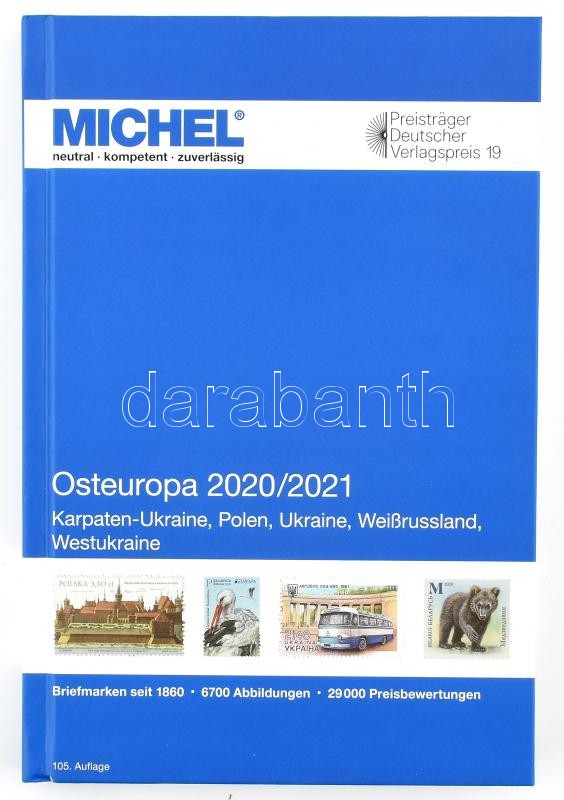 MICHEL Osteuropa-Katalog 2020/2021 (E 15), MICHEL Kelet-Európa katalógus 2020/2021 (E 15) 6087-1-2020, MICHEL Osteuropa-Katalog 2020/2021 (E 15)