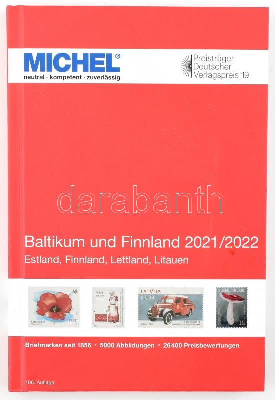MICHEL Balti államok és Finnország 2021/2022 (E 11) 6085-2-2021, MICHEL Baltikum und Finnland-Katalog 2021/2022 (E 11), MICHEL Baltikum und Finnland-Katalog 2021/2022 (E 11)