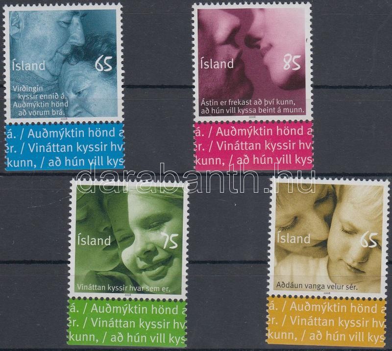 Grußmarken Satz mit Rand, Alkalmi bélyegek ívszéli sor, Greeting stamps margin set