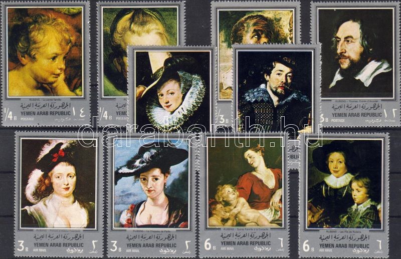 Paintings of Rubens set, Rubens festmények sor, Gemälde von Rubens Satz