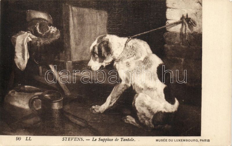 Le Supplice de Tantale, Musée du Luxembourg, Paris / Dog s: Stevens, Le Supplice de Tantale, Musée du Luxembourg, Paris / Kutya s: Stevens