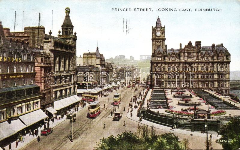 Edinburgh, Princess street, tram