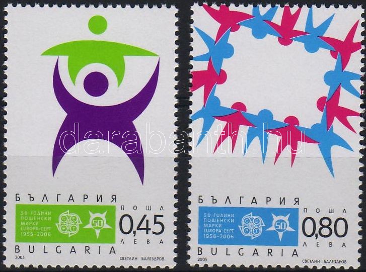 50th anniversary of EUROPA stamp set, 50 éves az EUROPA bélyeg sor, 50 Jahre Europamarken Satz