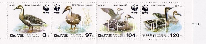 WWF vadlibák bélyegfüzet, WWF wild geese stamp booklet, WWF Schwanengans Markenheftchen