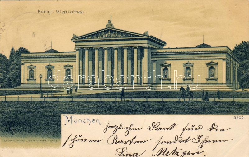 1899 München, Königliche Glyptothek, litho