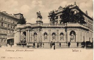 Vienna, Wien I. Archduke Albrecht statue