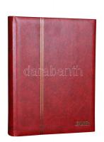 LINDNER Stockbook 1169S 30 black sheets/ 60 pages red 225x310mm LINDNER Berakó 1169S 30 fekete lap /...