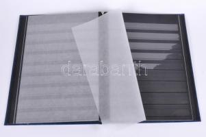 Lindner Stockbook 5701 8 black sheets blue 230x305mm Lindner Berakó 5701 8 fekete lappal kék 230x305...