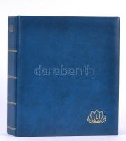 Lindner 5800 Postcard Album Lotos with 50 pages 228x194mm blue Lindner 5800 Lotos képeslap album 50d...