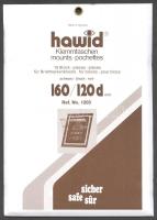 Hawid 1203 Filatasak 10 db/csomag 160x120mm, fekete, Hawid 1203 Block sizes 10/pack 160x120mm, black, Hawid 1203 Klemmtaschen Blockstreifen 160x120mm, schwarz