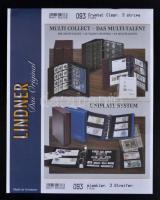 Lindner Uniplate gyűrűs berakóhoz 3-as osztású albumlap 093, 215x280mm, 5db/cs, Lindner Uniplate Stock Sheets 093, 3 stripes, 215x280mm, 5/pack, crystal clear, Lindner Uniplate Blätter 093, 3 Streifen, 215x280mm, 5 St., glasklar