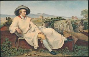 Johann Heinrich Wilhelm Tischbein: Goethe in Italy, Stengel, Johann Heinrich Wilhelm Tischbein: Goethe Olaszországban, Stengel
