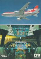 TriStar L-1011-500, modern postcard, TriStar L-1011-500, modern képeslap