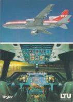 TriStar L-1011-500, modern postcard, TriStar L-1011-500, modern képeslap