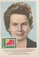 Valentina Tereshkova, modern képeslap, Valentina Tereshkova, modern postcard