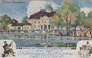 Bécs, Nemzetközi Vadász kiállítás, 1910, étterem, s: Ulf Seidl, Vienna International Hunting Expo, 1910, restaurant, s: Ulf Seidl
