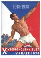 X. Vsesokolsky Slet v Praze 1938 s: F. Hirsl, 10. Sokol Slet, Prága s: F. Hirsl