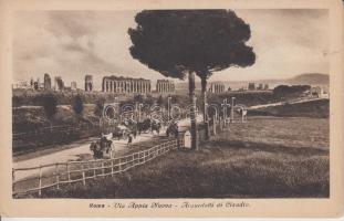 Róma Appia út, Claudius akvadukt, Roma Appia road, Aqueduct of Claudius