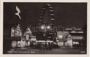 Vienna, Riesenrad, ferris wheel at night Bécs, Riesenrad, óriáskerék éjszaka