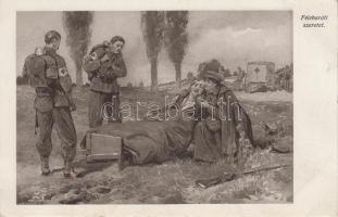Első világháború, magyar szanitécek "Felebaráti szeretet", WWI, Hungarian loblolly boys