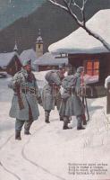 Hungarian soldiers, military Christmas, Magyar katonák, Karácsonyi ima